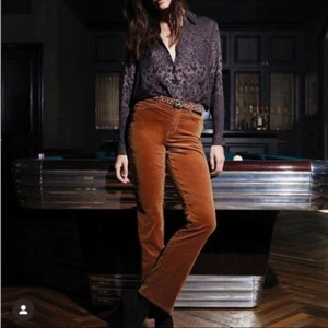 L’AGENCE | The Affair High Rise Flare Cordhose Senf - Bild 1 von 6