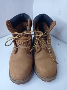 Timberland Boots Size 5.5M Ankle Combat Waterproof Nubuck Leather Lace-Up Tan - Picture 1 of 24
