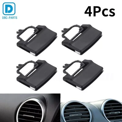 4 черных зажима для ремонта выпускных отверстий кондиционеров для Mercedes Benz W164 X164 ML GL - Изображение 1 из 4