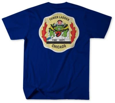 Unofficial Chicago Fire Department Firehouse 123 Tower Ladder Shirt v1 - Image 1 of 4