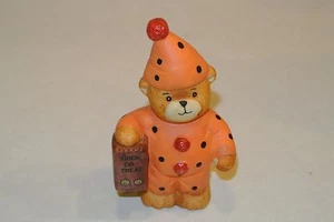  Lucy & Me Lucy Rigg Halloween Enesco vtg Bear Clown Costume Trick or Treat 1985 - Picture 1 of 2
