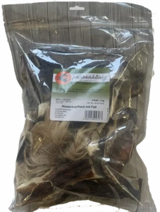 Rinder - Kopfhaut mit Fell 200g Kauartikel Hund Kausnack Hundefutter Snack - Bild 1 von 1