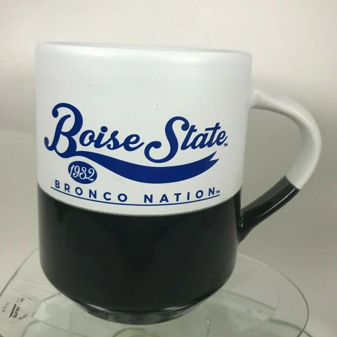Boise State Mug College NCAA Bronco Nation 1932 Black & White Souvenir Cup C21 Cover