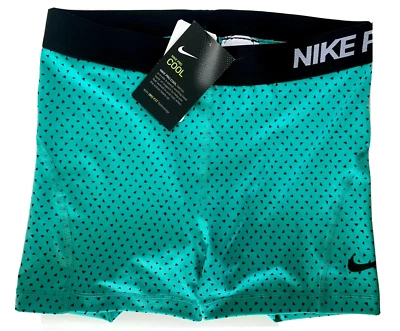 NEW! NIKE PRO [M] Women 3.0" COMPRESSION Run Shorts-Sea Green/Black 819158-317 - Image 1 of 3