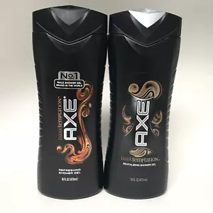Axe Dark Temptation Revitalizing Shower Gel 16fl oz Pack of 2 Refreshing for Men - Picture 1 of 2