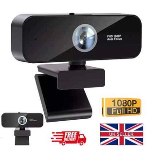 Full HD 1080P Webcam USB AutoFocus Web Camera With Microphone For PC Laptop UK - Picture 1 of 7