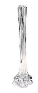 Clear Bud Vase Twist 11" (B) - Picture 1 of 10