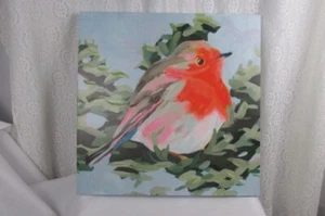 Painterly Bird Look-a-Like Canvas Print Wall Art Print Bird Home Decor - Picture 1 of 12