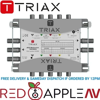 TRIAX DSCR 4 Way Sky Q™ 5 In 4 Out Multiswitch FREE Delivery - Image 1 of 2