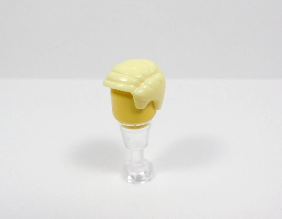 乐高男性男孩短金发黄色头发梳子侧身部分左迷你公仔 L0 — 第 1/1 张图片