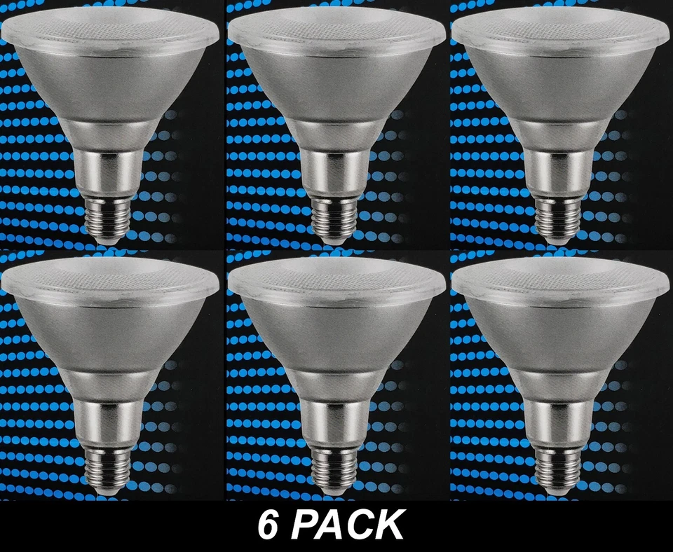 6 x OSRAM LED PAR38 Floodlight Globes Bulbs 12W 240V E27 Cool Daylight 6500K - Image 1 of 4