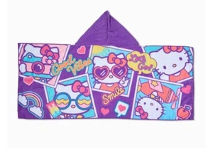 Hello Kitty® Let's Go Jugend-Strandtuch mit Kapuze 22 x 51 - Bild 1 von 4