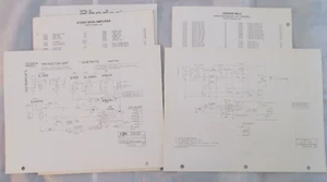 FENDER AMPLIFIER AMP PRICE LIST, PARTS CATALOG AND SCHEMATICS VINTAGE 1980 - Foto 1 di 10