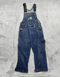 Vintage Cotler Sport X-Treme Bib Overalls Y2K Blue Denim Youth Boy's 6X/7 - Picture 1 of 14