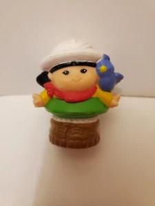 Fisher Price Little People SAFARI SONYA RAGAZZA E UCCELLINO BLU GIUNGLA TRENO ZOO CUSTODE - Foto 1 di 3