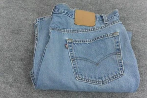 Jeans vintage Levis 550 uomo 46x34 lavaggio leggero made in USA - Foto 1 di 12