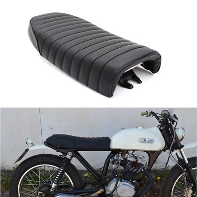Universal Cafe Racer Seat Black For KAWASAKI KZ Z650 W650 KZ400 KZ550 K750 HONDA - Image 1 of 4