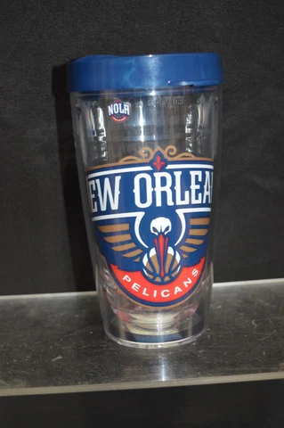 NBA New Orleans Pelicans 16oz Plastic Tumblar with Lid Tristan USA Hot Cold Cover