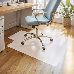 Protector de piso de madera dura de PVC antideslizante para escritorio oficina en casa 48" x 36" - Imagen 1 de 18