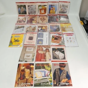 Lot Of 27 Husqvarna Viking Embroidery Designs Software Guides Disks W/ 6 Cards - Picture 1 of 17