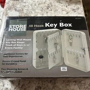 48 Hook Key Holder Box Metal Safe Locking Wall Mount #03271 Still Sealed NEW. - Picture 1 of 2