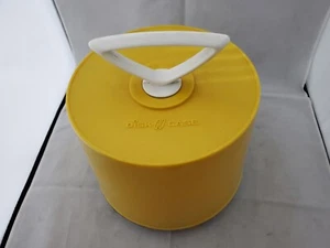 Disk-Go-Case Yellow Vinyl Record Case Carrier 45's with 11 Records - Picture 1 of 13
