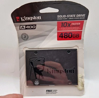 Kingston SSD A400 480GB SATA III 2.5" Solid State Drive  - Image 1 of 2