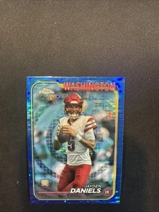 Jayden Daniels 2024 Topps Chrome Blue Sonar RC /150 - Picture 1 of 2