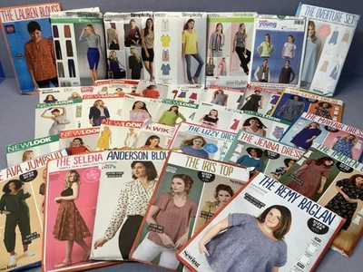 Sewing patterns x33 craft butterwick simplicity blouses dress trouser T4113 - Image 1 of 4