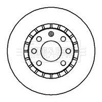 DISCS FOR OPEL KADETT ASCONA VECTRA 2.0 GSI I 1.8 GT PAIR FRONT BORG & BECK - Image 1 of 4