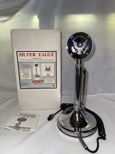 Vintage ASTATIC SILVER EAGLE D104 Desk stand microphone TUP9D104SE - Zdjęcie 1 z 6