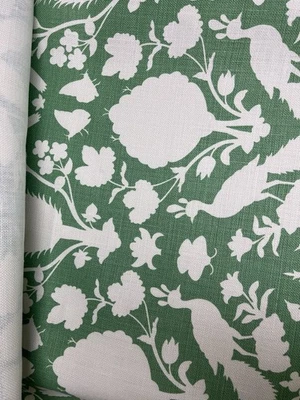 Schumacher - Chenonceau - Aloe - Tela 100% Lino - 2 y 1/2 x 54" Foto 1 de 4