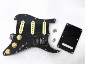 Genuine MIM Player II Fender LOADED PICKGUARD Strat Pickup Set SSS Black - Picture 1 of 20