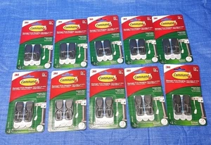 10 Pkgs. Command Outdoor Stainless Steel Hooks, 2 Hooks & 3  Strips Per PKG.  - Picture 1 of 4