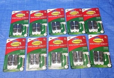 10 Pkgs. Command Outdoor Stainless Steel Hooks, 2 Hooks & 3  Strips Per PKG.  - Image 1 of 4