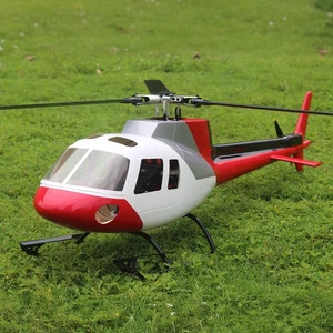 FlishRC Hubschrauber AS-350 Ecureuil 500 Rot/Weiss GPS 990mm RTF RC Einsteiger - Picture 1 of 8
