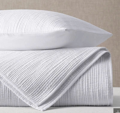 Restauración Hardware PUNTADA DE CANAL ALGODÓN VOILE COBERTOR Y JUEGO DE FARSA COMPLETO/QUEEN, Foto 1 de 4