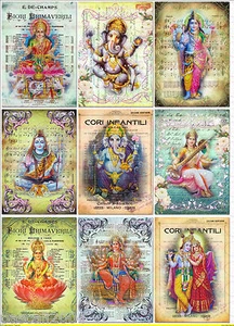 Bügelbilder Indien indisch Elefant Indische Götter DIN A4  NO. 1153 - Bild 1 von 1