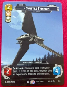 STAR WARS UNLIMITED TCG JUMP TO LIGHTSPEED: PRESTIGE CARD: SHUTTLE TYDIRIUM - Picture 1 of 1