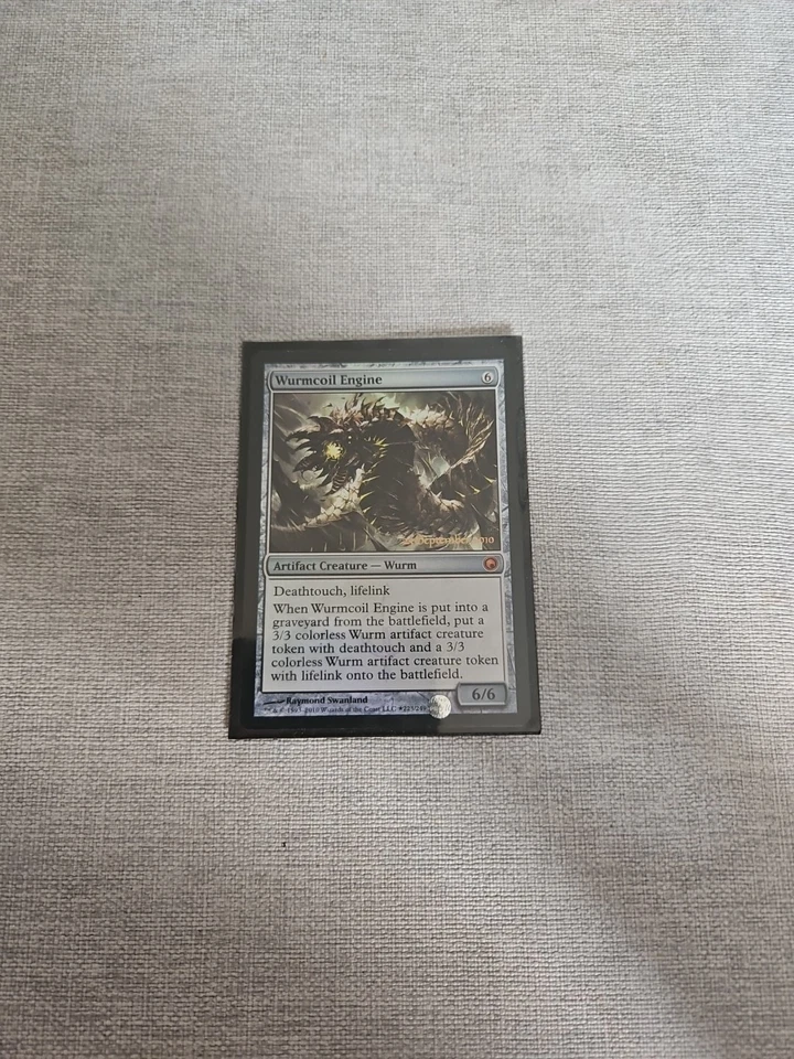 Magic the Gathering MTG Wurmcoil Engine Artifact Pre-Release Foil Scars of Mirro - Image 1 of 1
