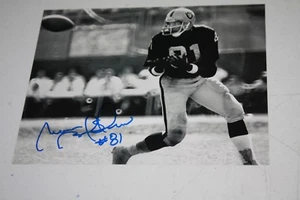 FOTO FIRMADA 8X10 SUPER BOWL XI XV CHAMPS Oakland Raiders Morris Bradshaw #81  - Imagen 1 de 1