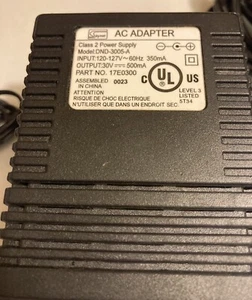 Skynet AC Adapter Class 2 Power Supply (DND-3005-A) (17E0300) OEM - Picture 1 of 3