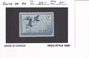 U.S.: Sc # RW22, $2 Federal Duck Stamp, Blue Geese, MNH Re-gummed (F34767) - Picture 1 of 1