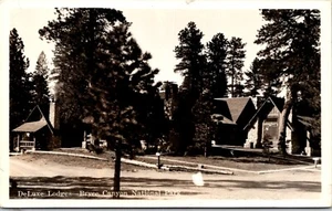Postal RPPC DeLuxe Lodges Bryce Canyon National Park Utah Union Pacific 22443 - Imagen 1 de 2