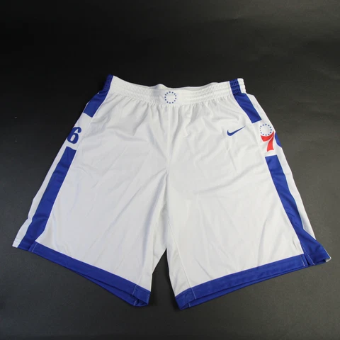 Philadelphia 76ers Nike NBA Authentics Practice Shorts Men's White/Blue New Cover