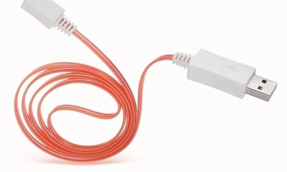 led light-up data charger power charge cable for iPhone X 7 6 4 5s micro usb B C - Image 1 of 4