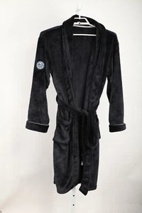 Tommy Bahama Bademantel groß schwarz Plüsch Live the Island Life Taschen Gürtel - Bild 1 von 11