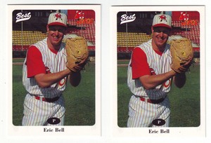 1996 Best Tucson Toros Eric Bell #3 - 2 Card Lot - Houston Astros