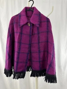 Damen Rannoch Designs Schal Cape Schottland lila Mohair Wolle Medium 14-16 - Bild 1 von 15
