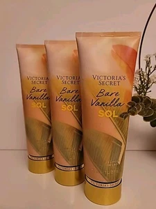 3X Victoria's Secret Neu BARE VANILLA SOL Bodylotion 8,4 Fl. oz. NEU  - Bild 1 von 3
